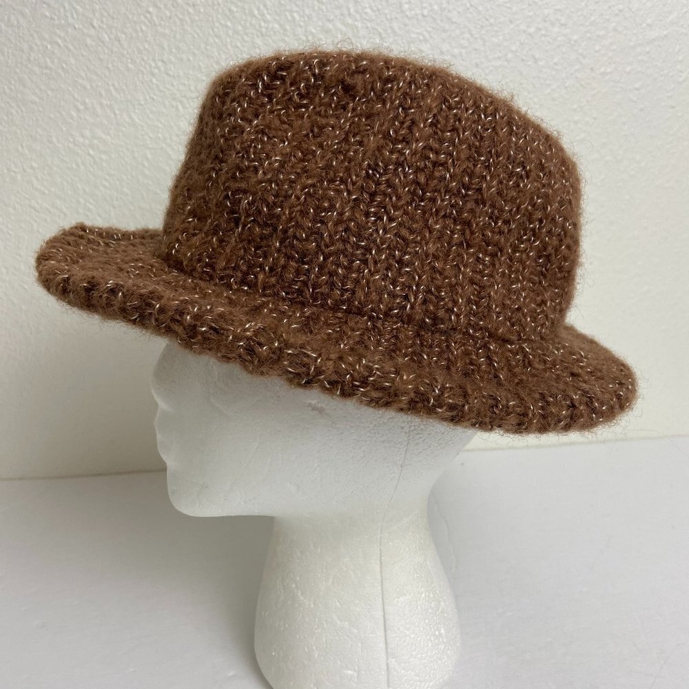Vintage Knitting Fedora Hat Made in Italy
